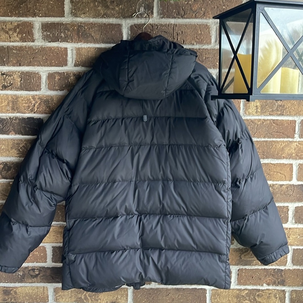 CALVIN KLEIN Black Duck Down Water-Repellent Hooded Puffer Jacket - Picture 8 of 11